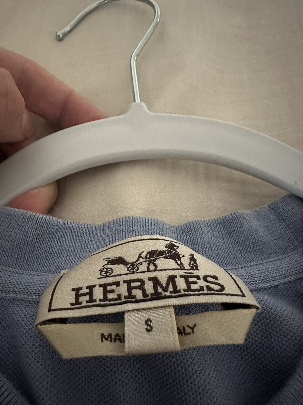 Hermes Hermes Short Sleeve Blue Shirt Size US S / EU 44-46 / 1 - 3 Thumbnail