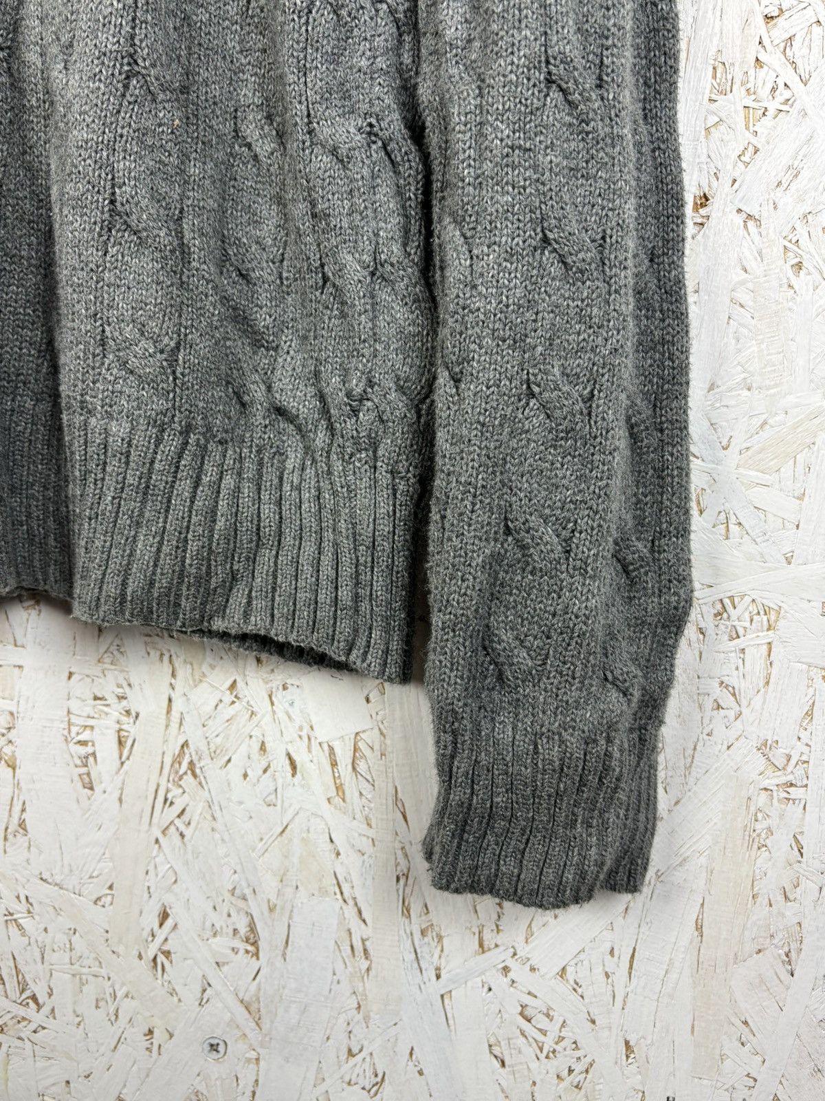 Polo Ralph Lauren Polo By Ralph Lauren Iconic Cable Knit Sweater Grey Size L Size US L / EU 52-54 / 3 - 4 Thumbnail