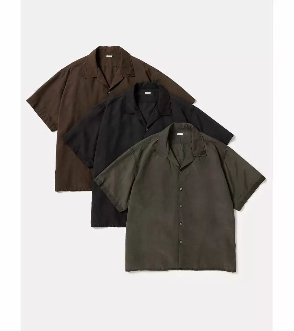 A.PRESSE A.PRESSE 26ss Vintage Regular Collar SS Shirt Brown/Olive Size US M / EU 48-50 / 2 - 3 Thumbnail