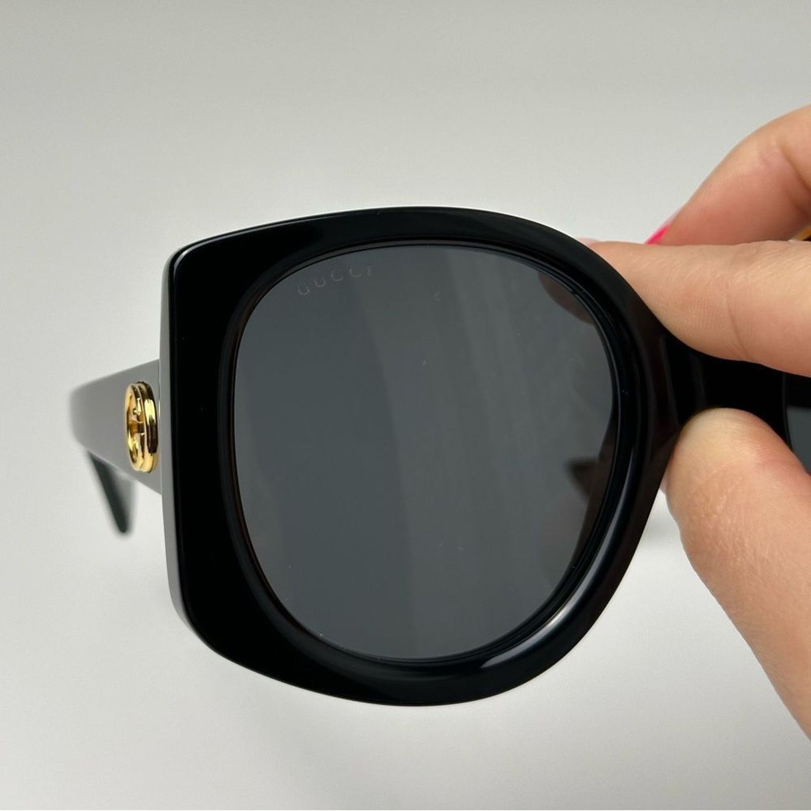 Gucci BRAND NEW GUCCI GG1257S 001 Black Grey Women Sunglasses Size ONE SIZE - 6 Thumbnail