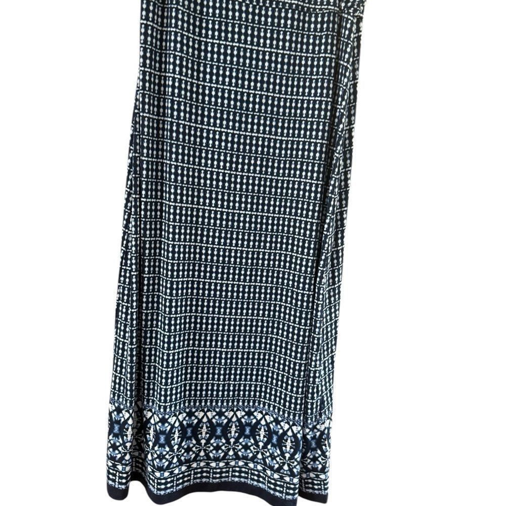 Other Liz Claiborne White and Blue Maxi Pencil Skirt Size 28" / US 6 / IT 42 - 7 Thumbnail