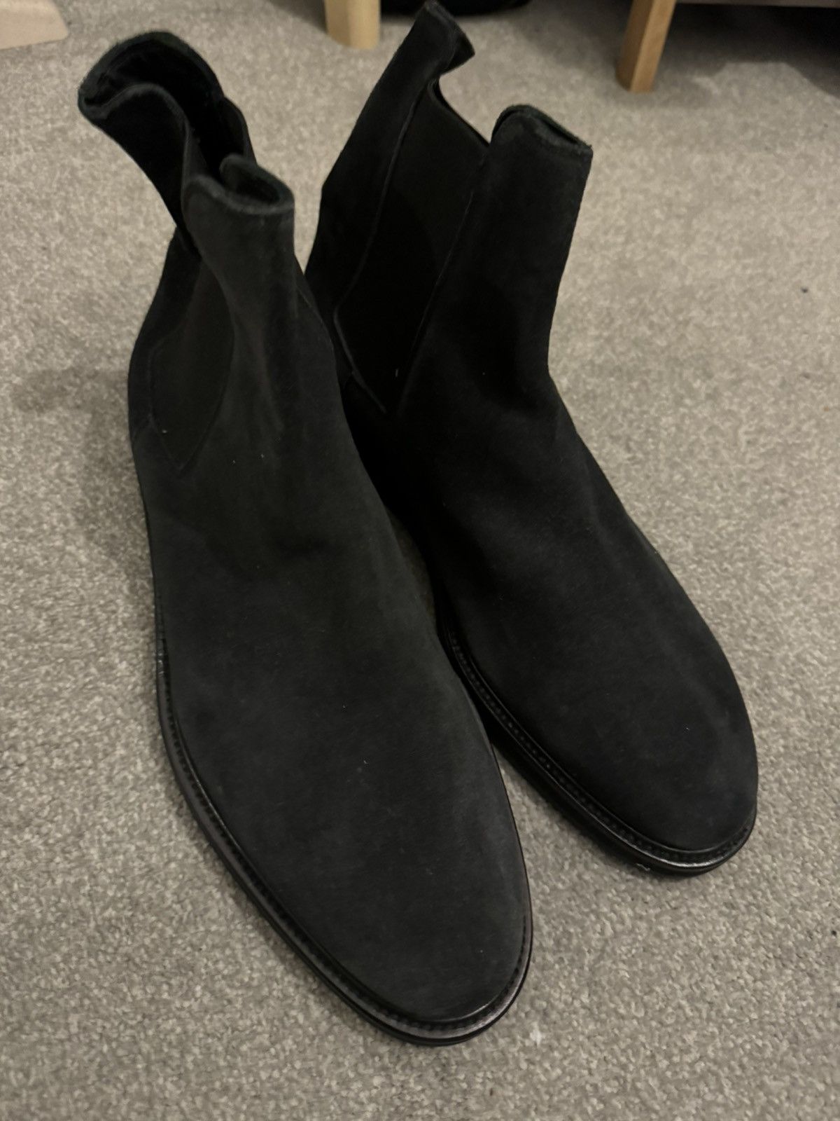 image of Common Projects x Robert Geller Suede Crepe Chelsea - New Shoes in Navy, Men's (Size 10)