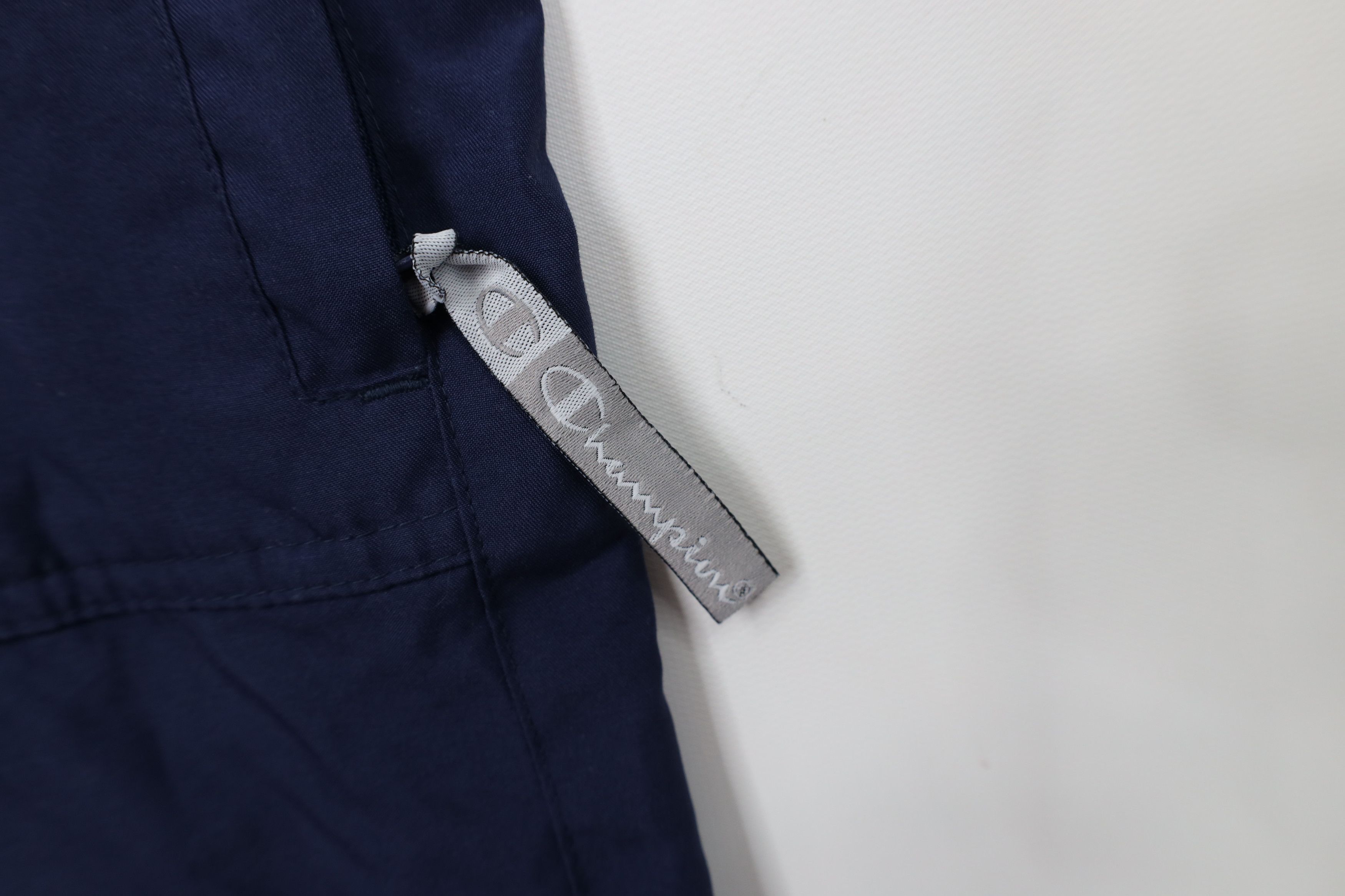Champion Vintage 90s Champion Spell Out Lined Wide Leg Pants Blue Size US 34 / EU 50 - 6 Thumbnail