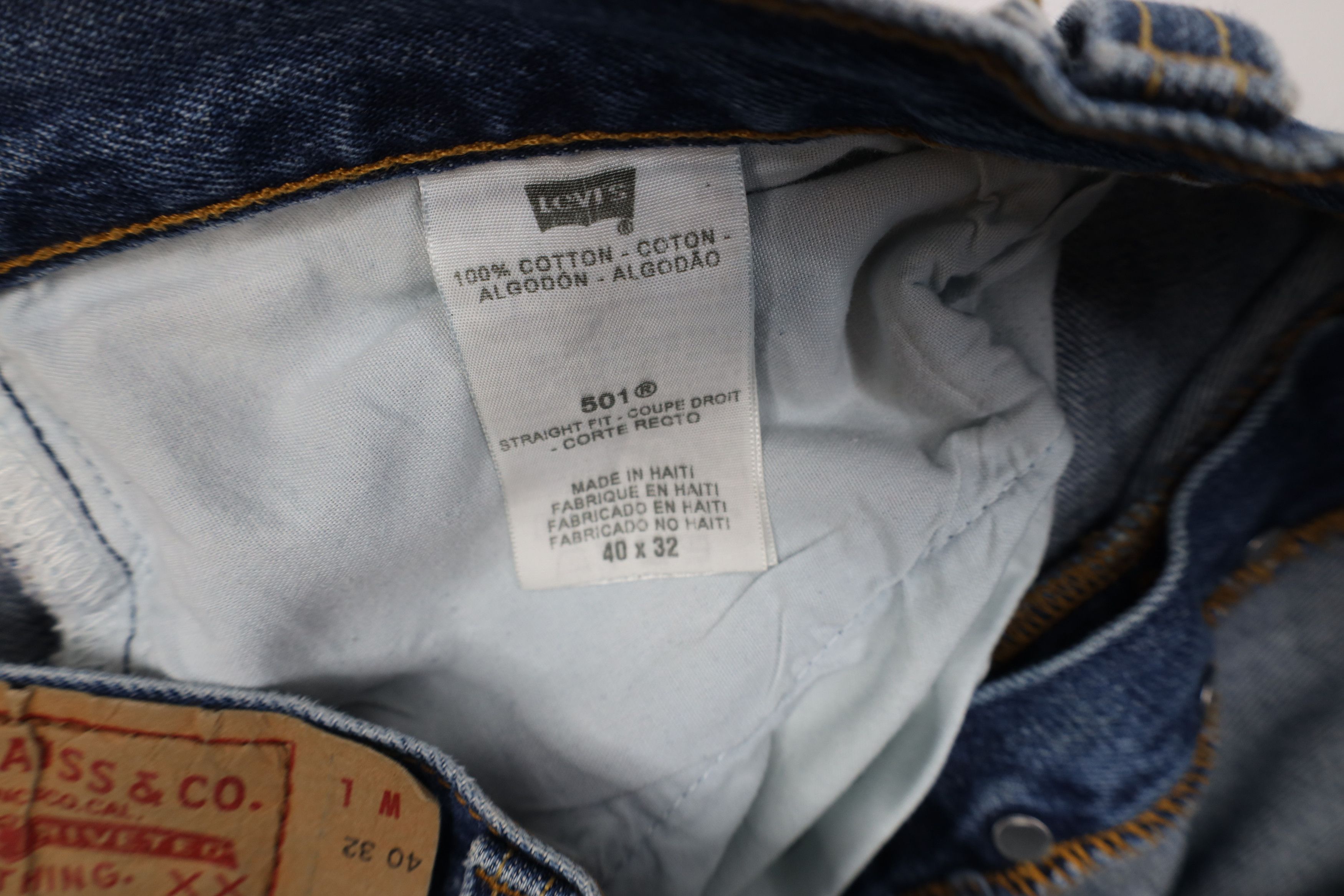 Levi's Vintage Y2K Levis 501xx Button Fly Straight Leg Jeans Size US 40 / EU 56 - 10 Thumbnail