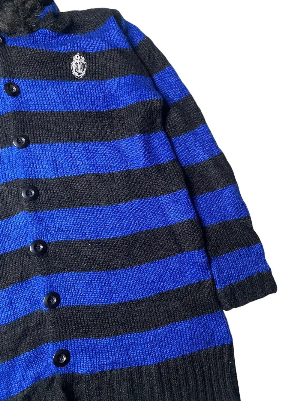 Hysteric Glamour 2000's Algonquins Fur Knitted B&B Grunge Hoodie Size US M / EU 48-50 / 2 - 5 Thumbnail