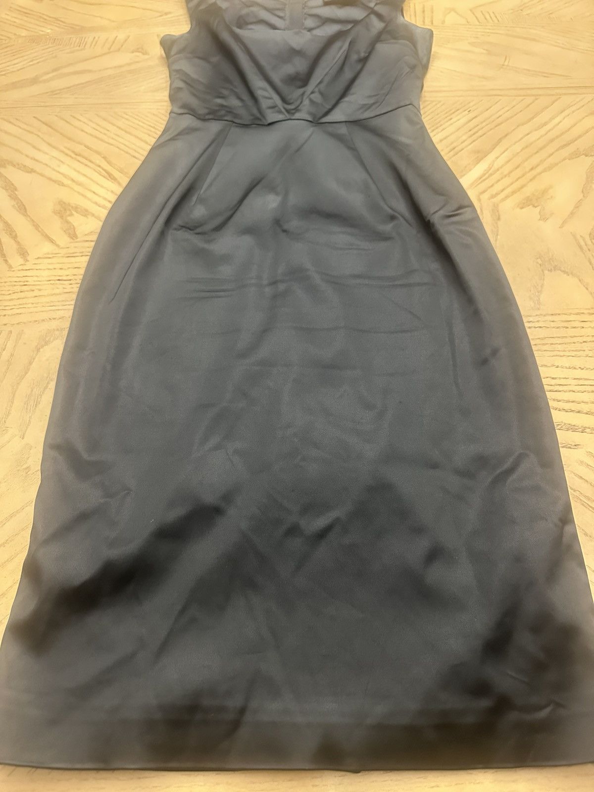 Dolce & Gabbana Dolce Gabbana Black Satin Mini Dress Size M / US 6-8 / IT 42-44 - 4 Thumbnail