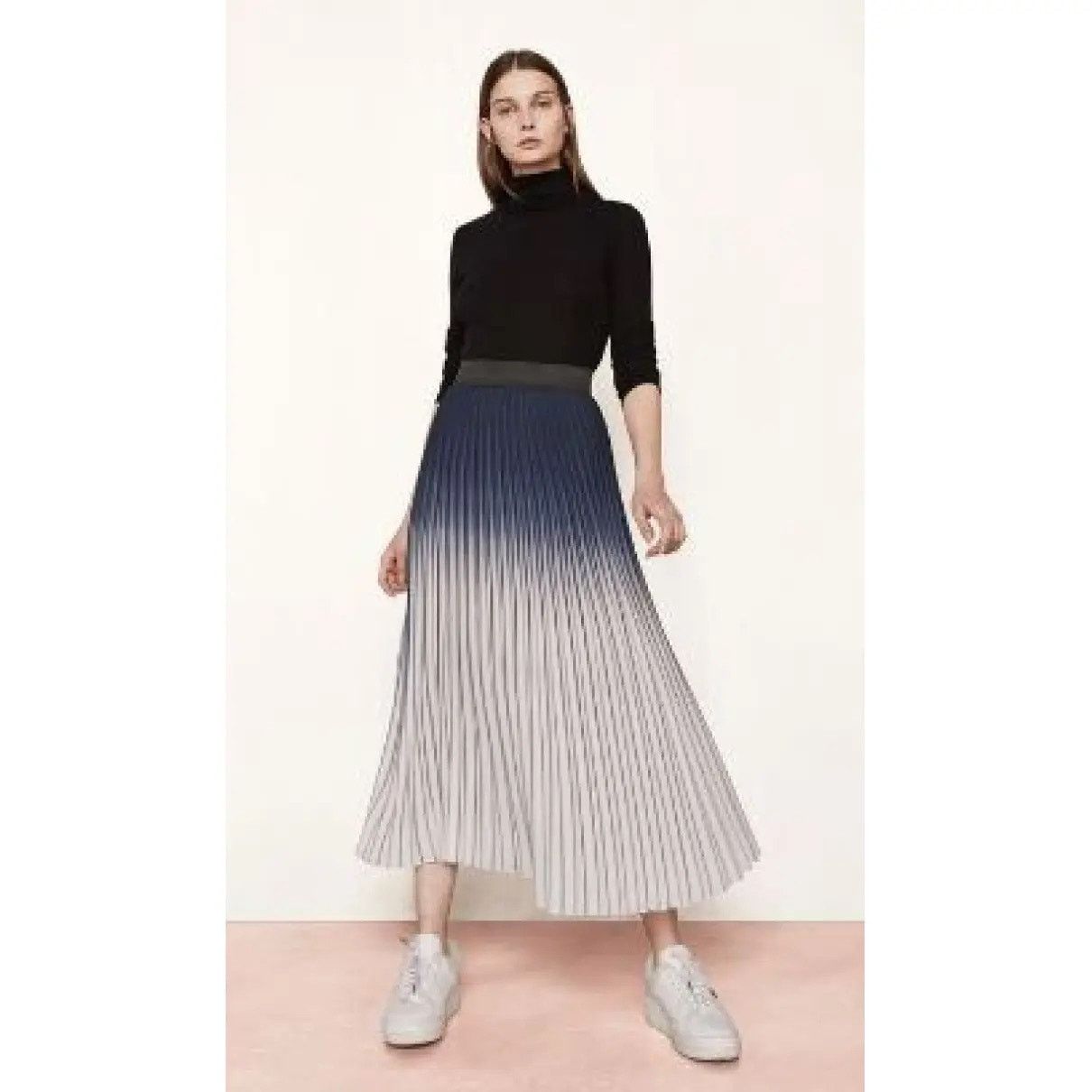 Maje Maje Jonael Tie Dye Pleated Midi Skirt Multicolor Womens Size 32" / US 10 / IT 46 - 1 Thumbnail