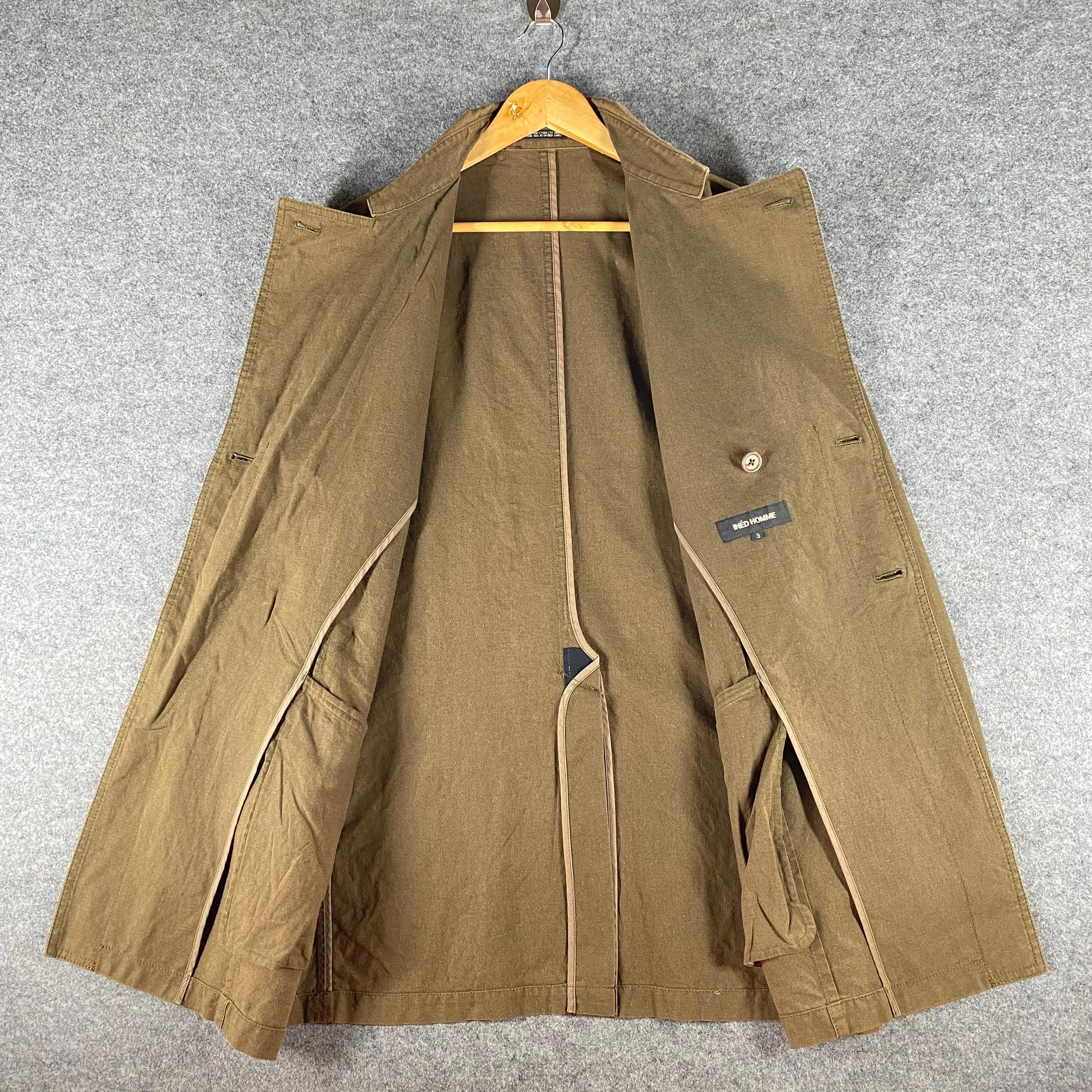 Yohji Yamamoto Vintage 90s Ined Homme by Yohji Yamamoto Parka Jacket Size US L / EU 52-54 / 3 - 8 Thumbnail
