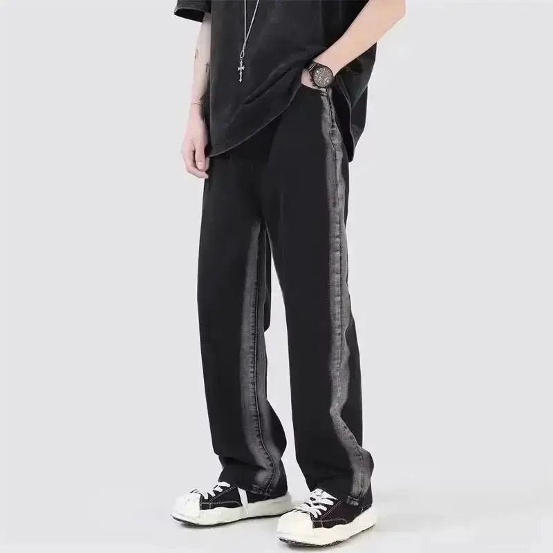 Japanese Brand Retro straight leg gradient jeans Size US 32 / EU 48 - 1 Thumbnail