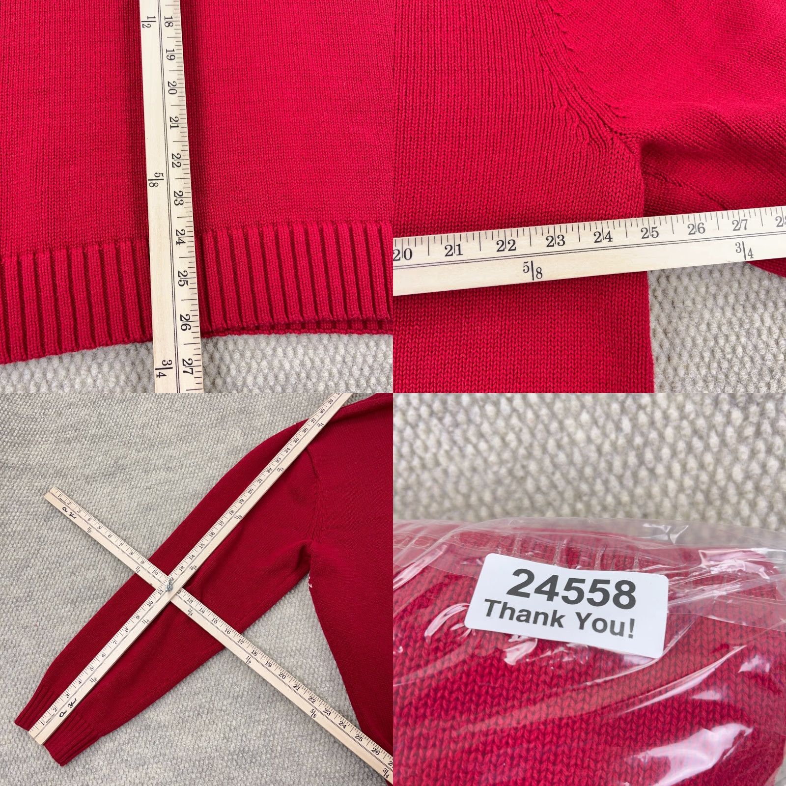 Chaps VINTAGE Chaps Men Sweater Pullover XL Red Heavy Knit Quarter Zip All Seasons Logo Winter Mens Size US XL / EU 56 / 4 - 8 Thumbnail