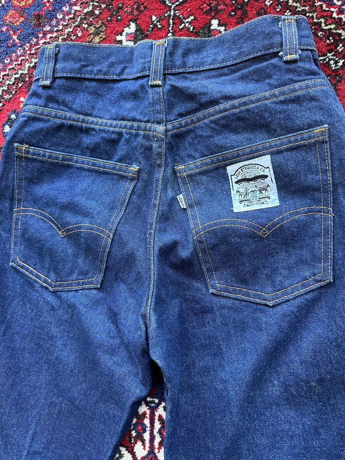 Levi's × Levi's Vintage Clothing × Vintage Vintage Levi’s 25” waist rare dark denim straight leg jeans Size 25" / US 0 / IT 36 - 1 Thumbnail