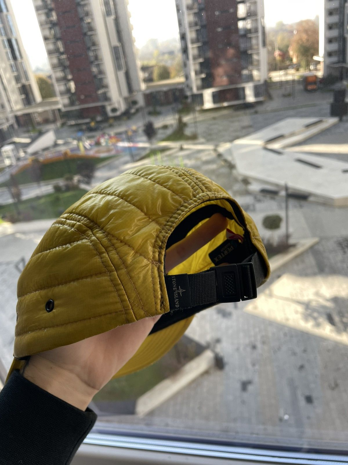 Stone Island Stone Island Nylon Yellow Cap Size ONE SIZE - 4 Thumbnail