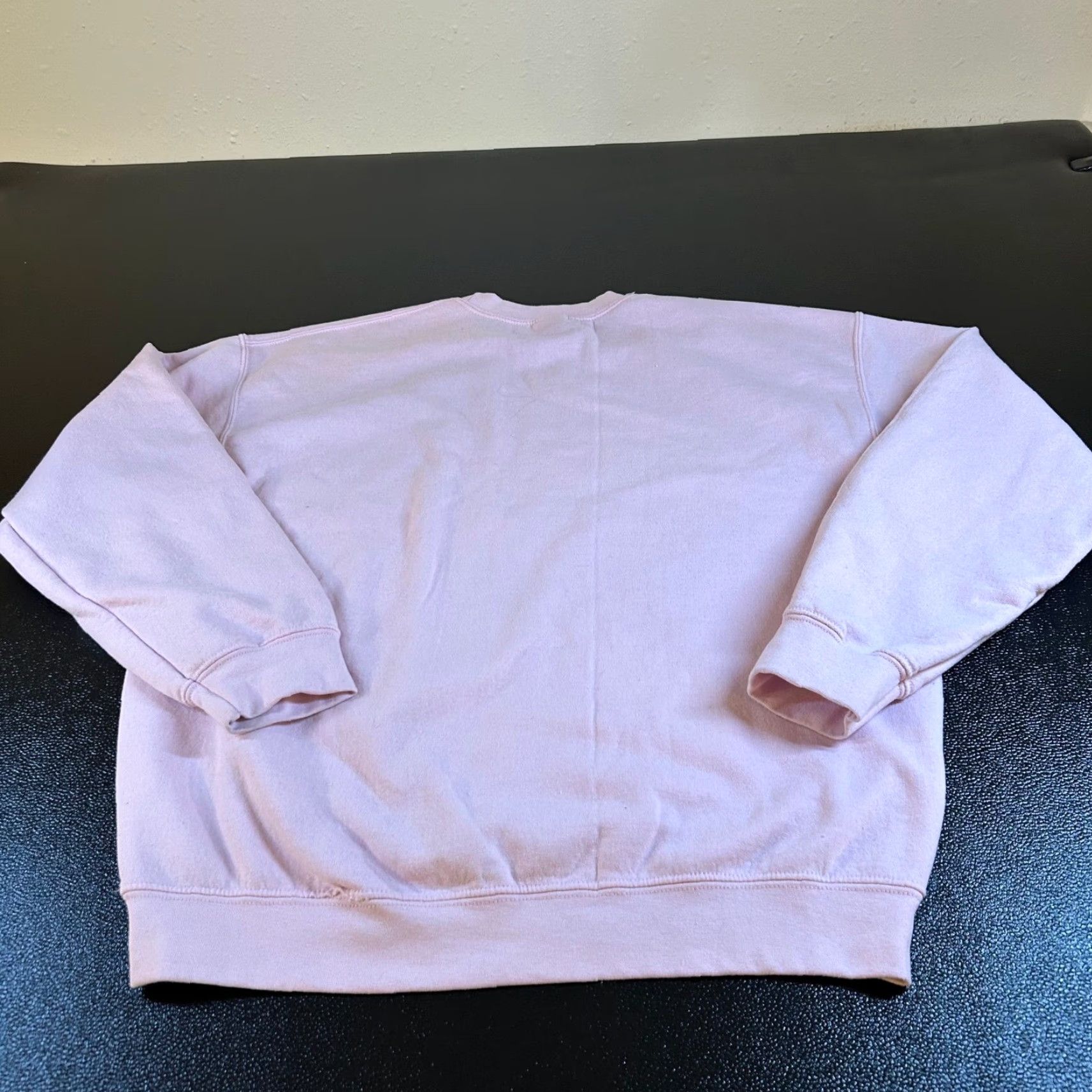 Gildan Gildan Sweatshirt A Little Bit Dramatic Pink Womens Large Pullover Crew Neck Long Sleeve Graphic Print Size L / US 10 / IT 46 - 5 Thumbnail