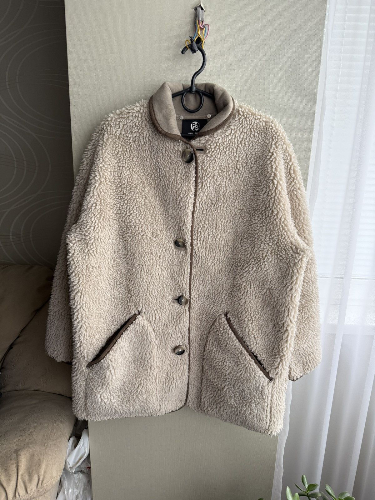 Paul Smith double-sided deep pile fleece coat
