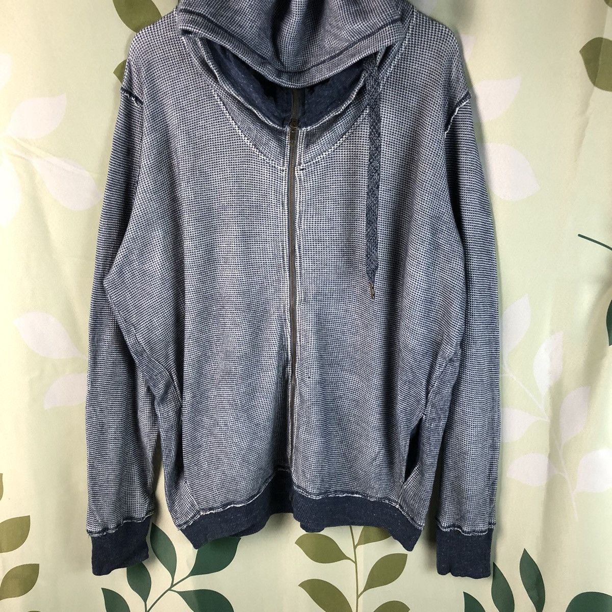 Diesel Diesel.Co Blue faded vintage worn sweater Hoodie #7447 Size US XL / EU 56 / 4 - 3 Thumbnail