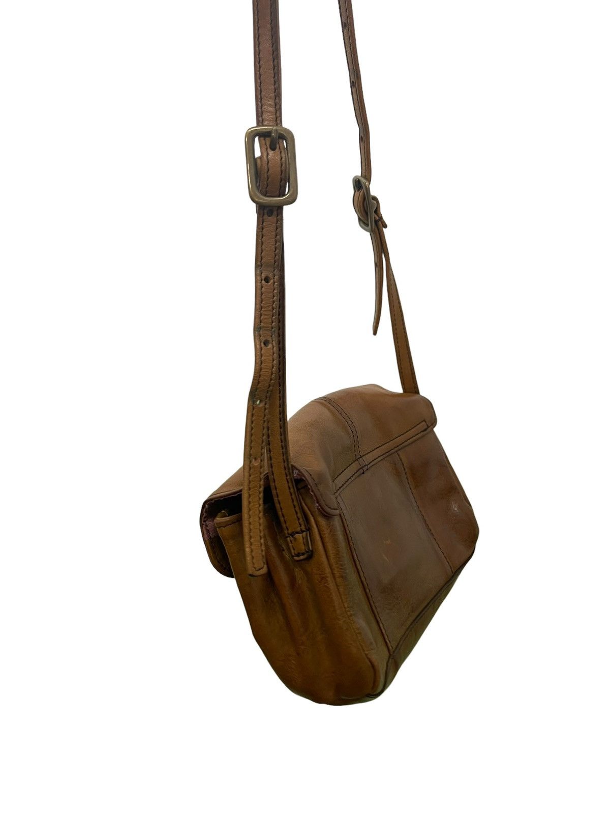 Leather Full Leather Vtg Moohip Sling Bag Cross Body 2🟩 Size ONE SIZE - 4 Thumbnail