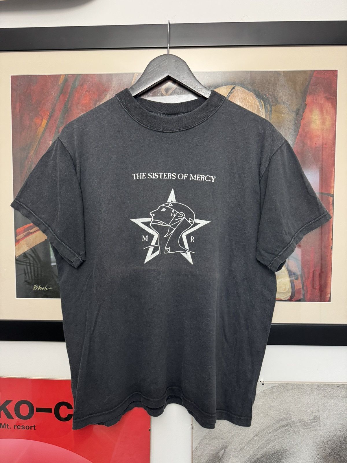 Vintage 90s The Sisters Of Mercy Band Tee Washed Goth Rock