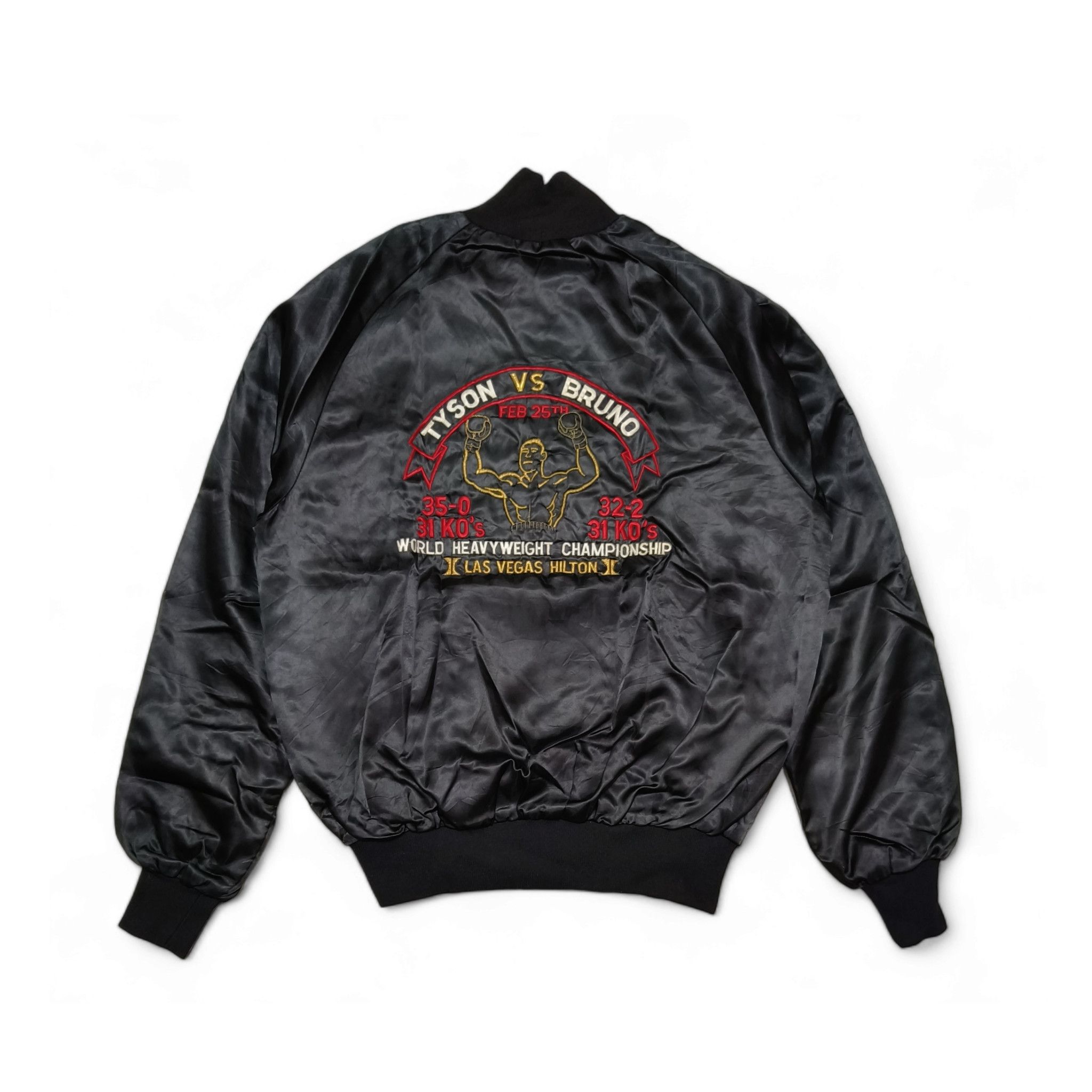 Vintage Vintage Westark Mike Tyson vs Frank Bruno Promotion Jacket Size US M / EU 48-50 / 2 - 2 Thumbnail
