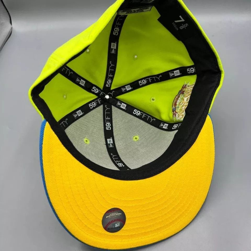 New Era Milwaukee Brewers Hat Men 7 5/8 59Fifty New Era Fitted Cap Size ONE SIZE - 4 Thumbnail