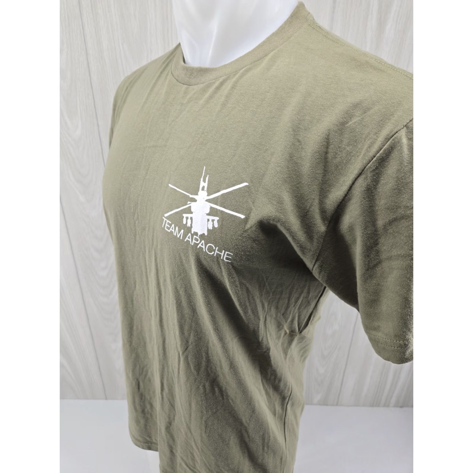 Next Level Team Apache Helicopter T Shirt Green Size Medium Size US M / EU 48-50 / 2 - 5 Thumbnail