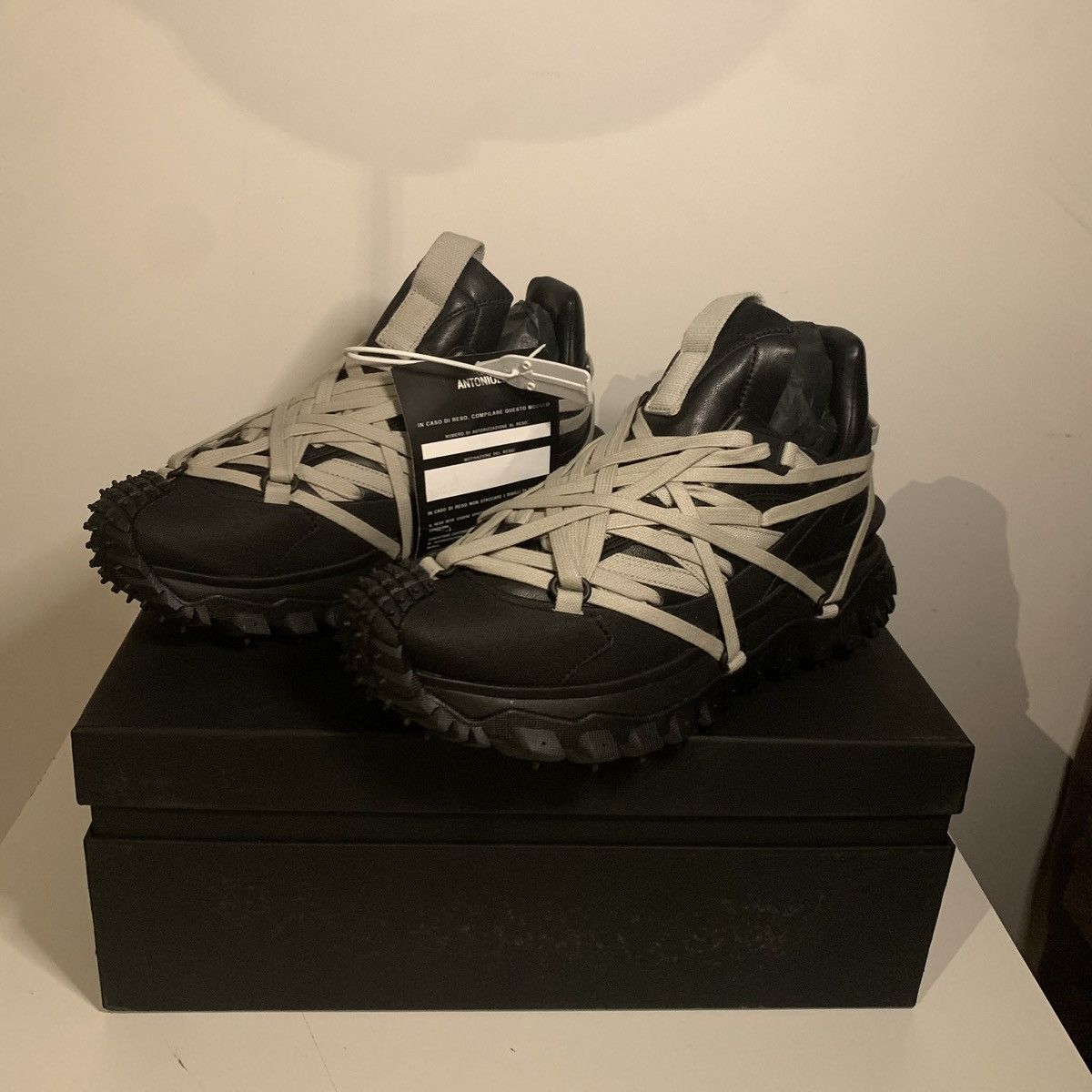 Moncler × Rick Owens Rick Owens x Moncler Trailgrip Megalace Sneakers Size US 7 / EU 40 - 1 Thumbnail