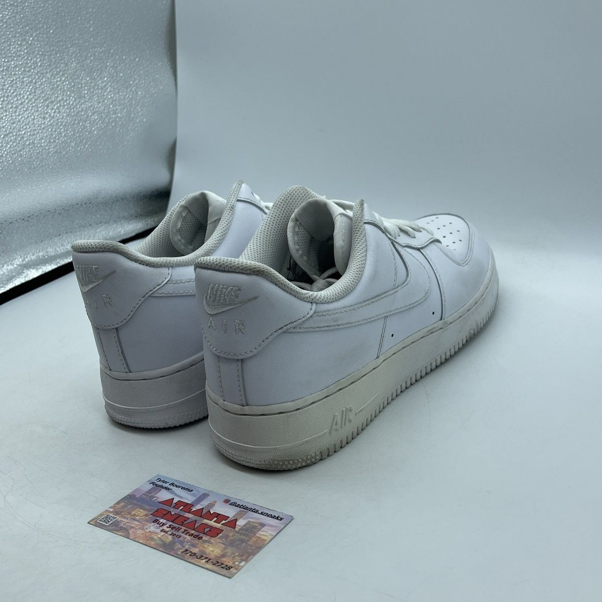Nike Air Force 1 triple white Size US 11 / EU 44 - 5 Thumbnail