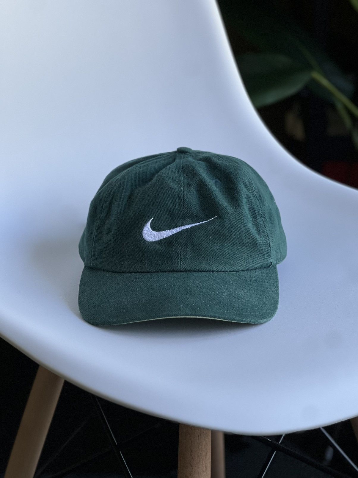 Nike × Vintage Vintage 1990s Nike Green Hat Y2K Rare Adjustable Strapback Size ONE SIZE - 5 Thumbnail