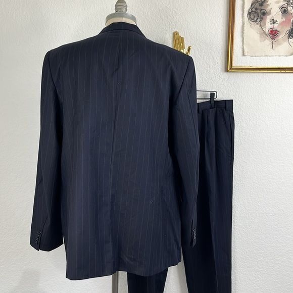 Brioni Brioni Clappers VTG Pinstriped Cashmere Wool 2 Pc 2 Button S Size 46L - 4 Thumbnail