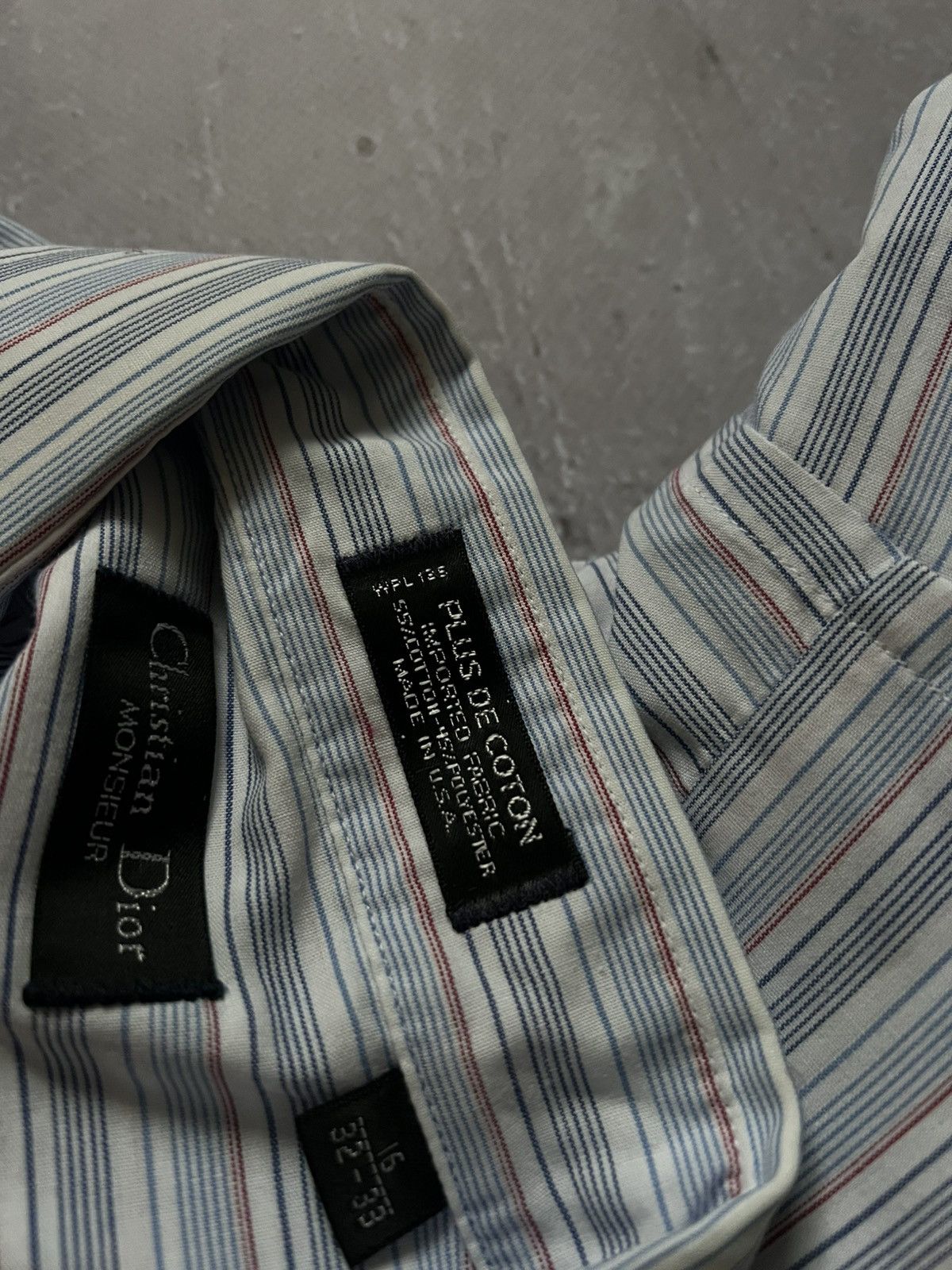 Christian Dior Monsieur VTG Christian Dior Shirt Men’s 16 32-33 L Stripe USA 90s Size US L / EU 52-54 / 3 - 8 Thumbnail