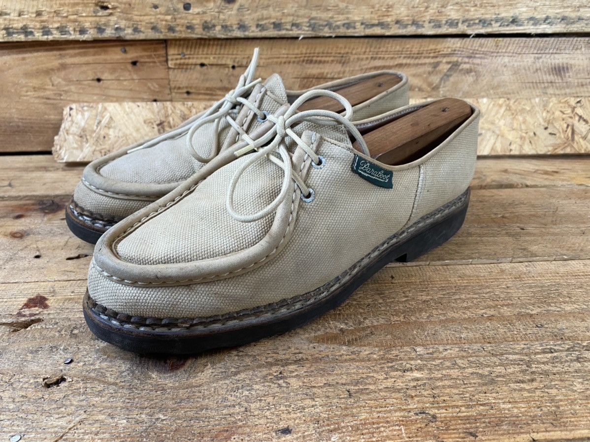 Paraboot Paraboot michael canvas derby casual leather shoes sz40.5