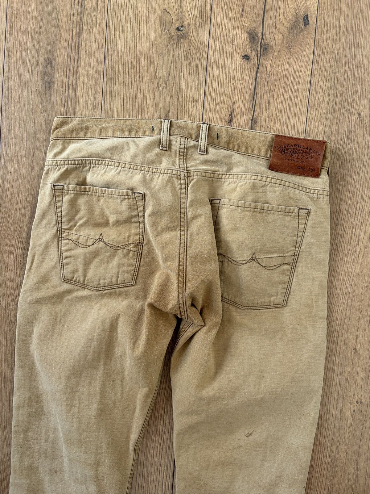 Scarti-Lab Scarti-Lab Stained Faded Sand Chino 06RS SG824 Size US 32 / EU 48 - 10 Thumbnail