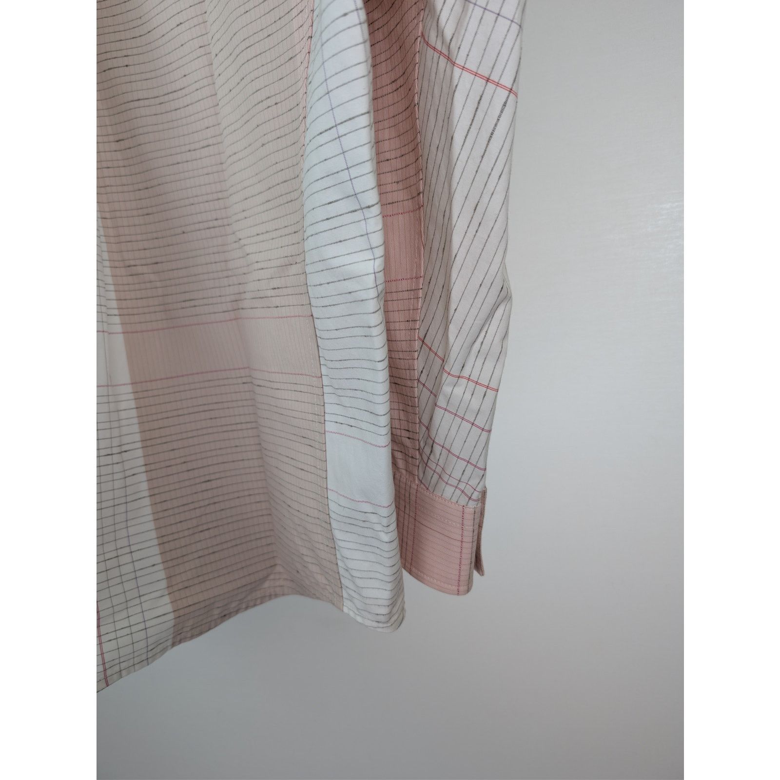 Bottega Veneta o1rshd1 Multicolor Notebook Cotton Shirt in Off White / Pink Size US S / EU 44-46 / 1 - 14 Thumbnail