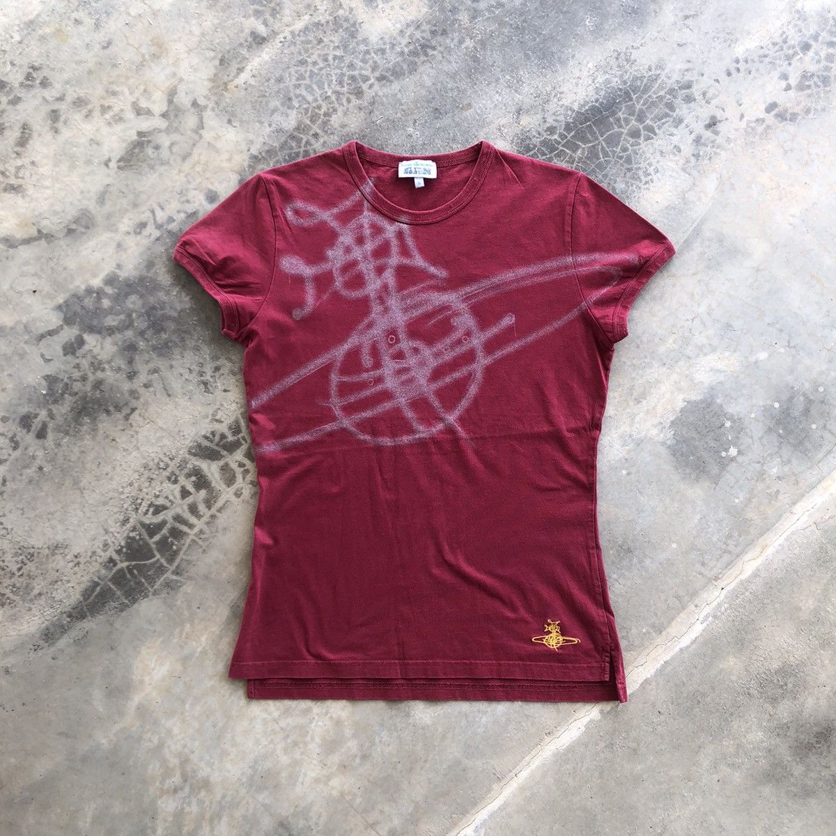 image of Italian Designers x Vivienne Westwood Nice Design T-Shirt in Red, Women's (Size Small)