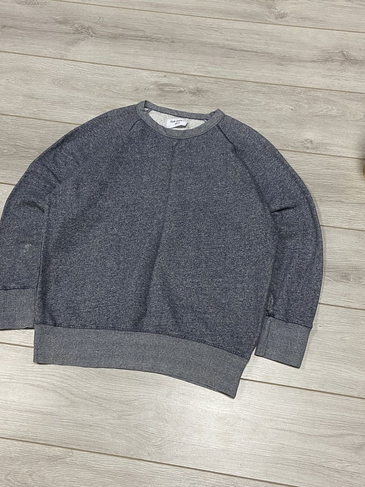 Our Legacy Our Legacy Great Sweat Grey Melange Sweatshirt Size US L / EU 52-54 / 3 - 2 Thumbnail