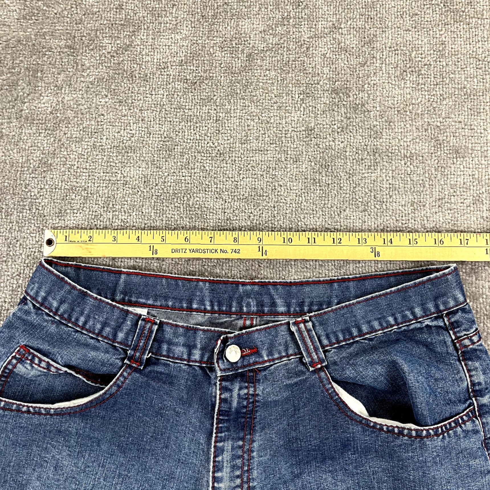 Sean John SEAN JOHN Shorts Mens 33 x 11.5" Blue Baggy Denim Hip Hop Grunge Y2K Jeans 5-Pocket Shirt Casual Mens Size US 33 - 5 Thumbnail