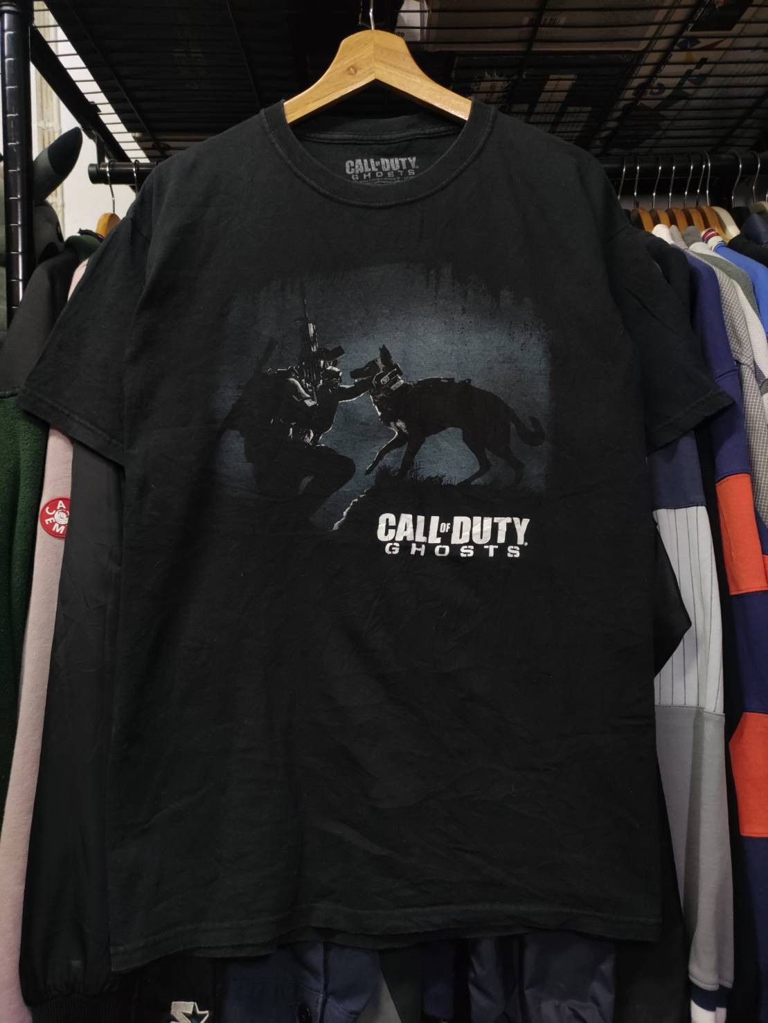 Playstation Rare! Call Of Duty " Ghosts " Game Promo T-Shirt Size US L / EU 52-54 / 3 - 2 Thumbnail
