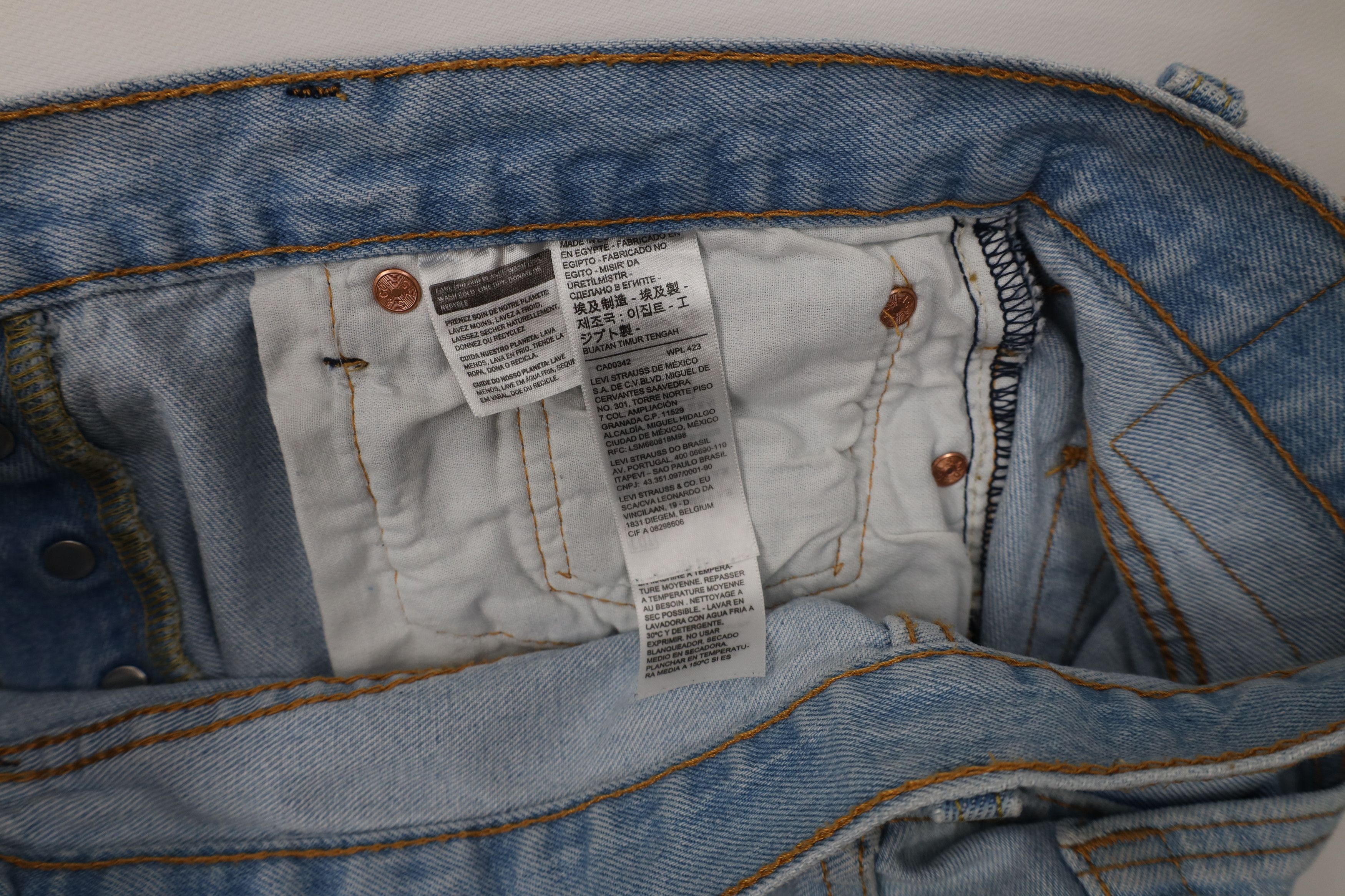 Levi's Vintage Y2K Levis 501xx Custom Cut Off Original Fit Jeans Size US 32 / EU 48 - 8 Thumbnail
