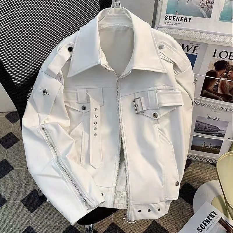 Vintage White Techwear Metal Buckle Cropped Utility Jacket Size M Size US M / EU 48-50 / 2 - 2 Thumbnail