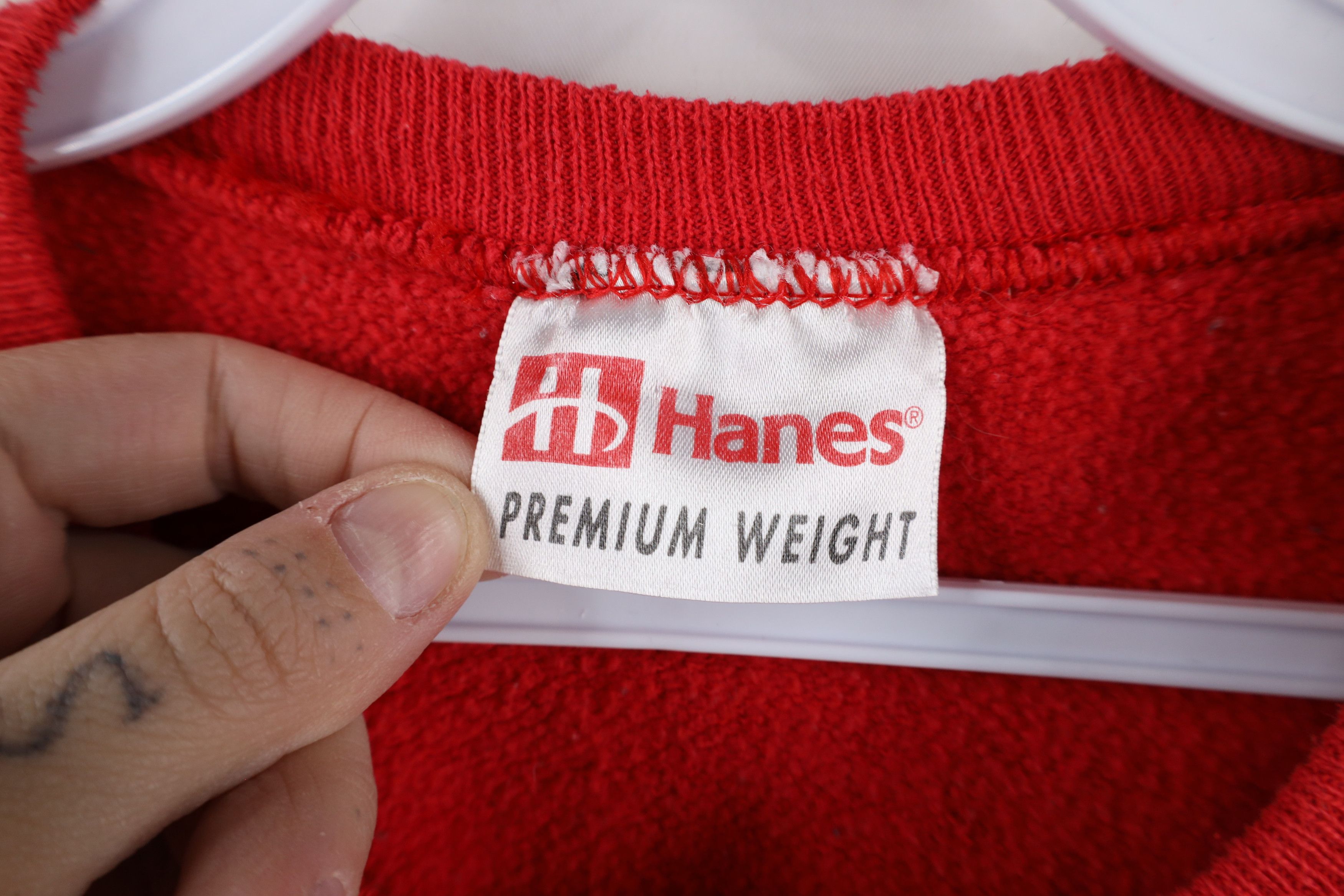 Vintage Vintage 90s Ohio State University Crewneck Sweatshirt Red Size US XL / EU 56 / 4 - 8 Thumbnail