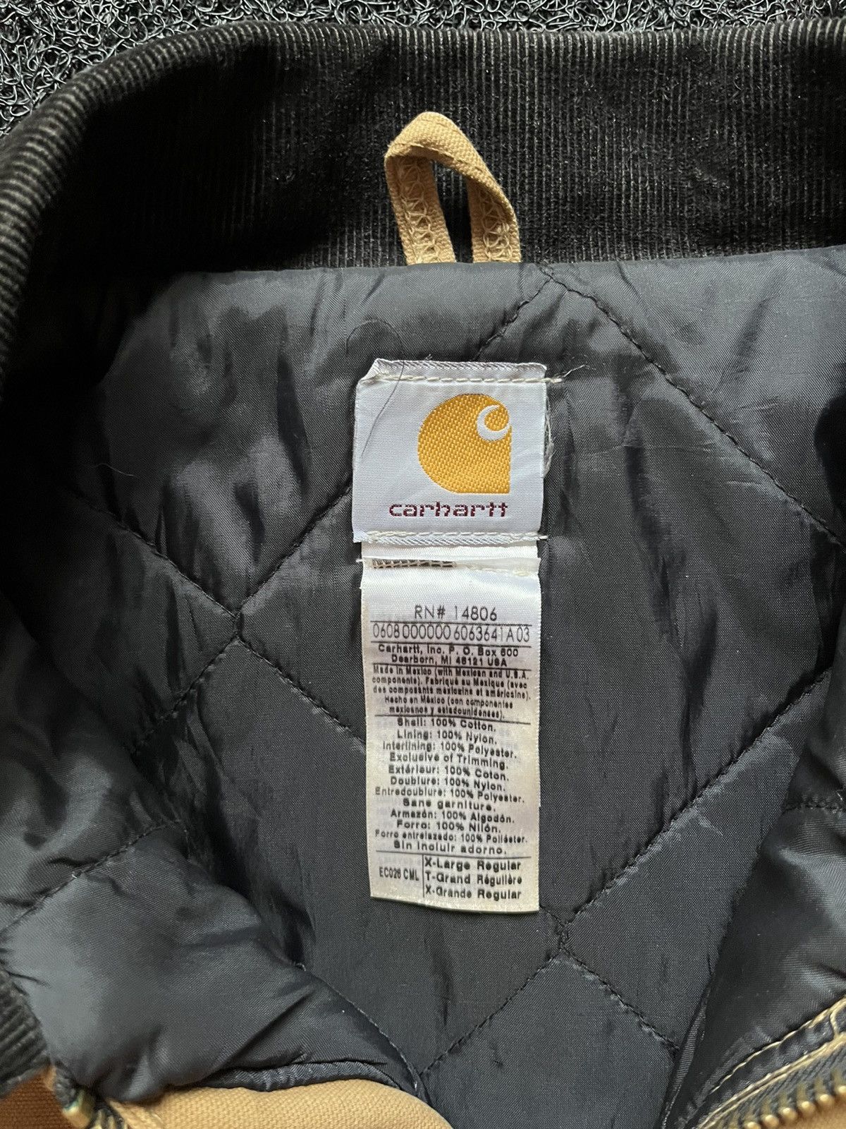 Carhartt Vintage Crazy Carhartt Artctic Canvas Brown Blanket Jacket Size US XL / EU 56 / 4 - 4 Thumbnail