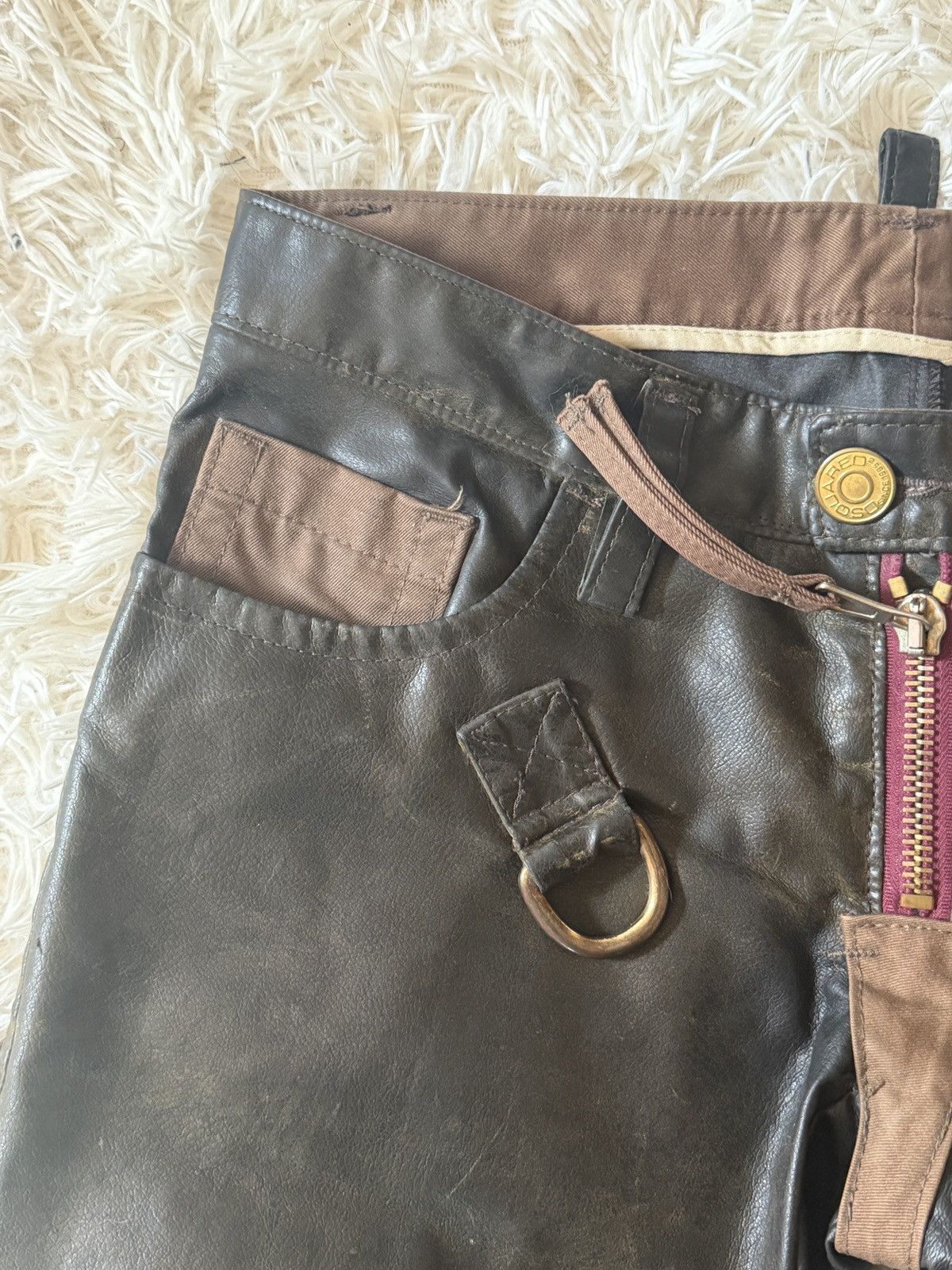 Dsquared2 Dsquard2 03aw Leather Pants Size US 30 / EU 46 - 5 Thumbnail