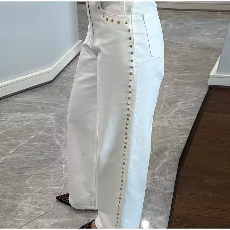 Japanese Brand × Vintage women's street pants with rivets Size 26" / US 2 / IT 38 - 4 Thumbnail