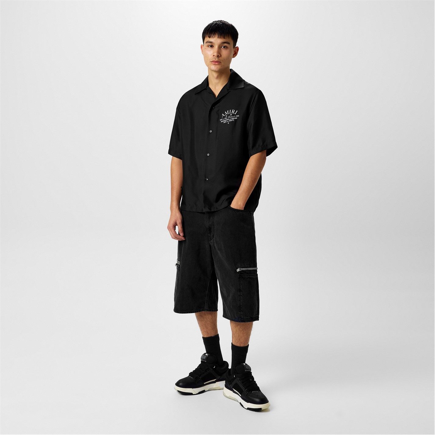 Amiri AMIRI Silk Art District Shirt Size US L / EU 52-54 / 3 - 6 Thumbnail