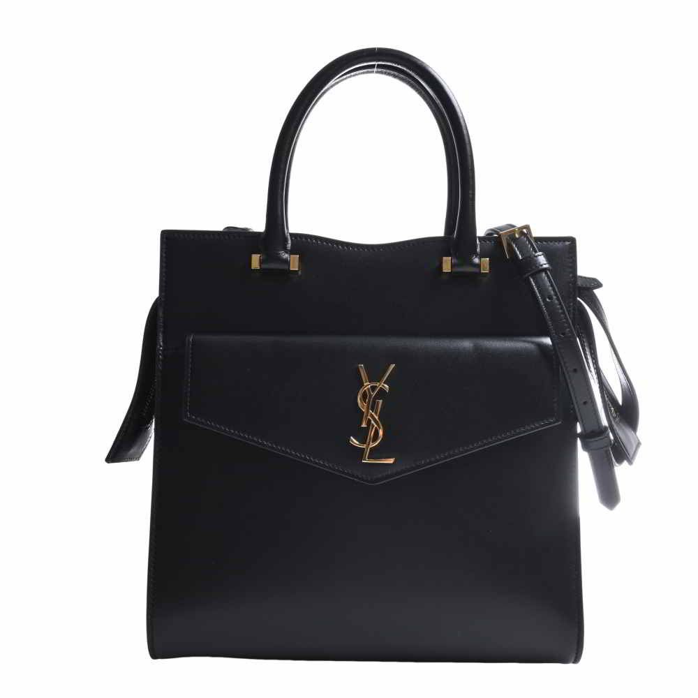 Yves Saint Laurent Leather Small 2way Handbag Black