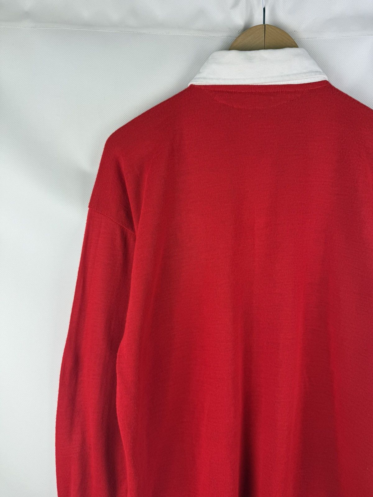 Vintage Vintage 80s Halbro Wales Rugby Union Ich Dien Jersey Shirt Size US L / EU 52-54 / 3 - 17 Thumbnail