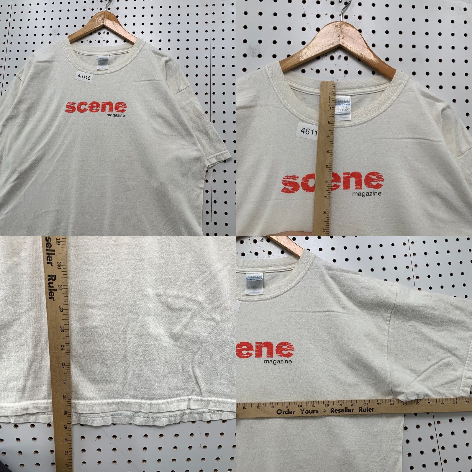 Gildan VINTAGE Gildan Shirt Mens XL White Short Sleeve 90s Size US XL / EU 56 / 4 - 8 Thumbnail
