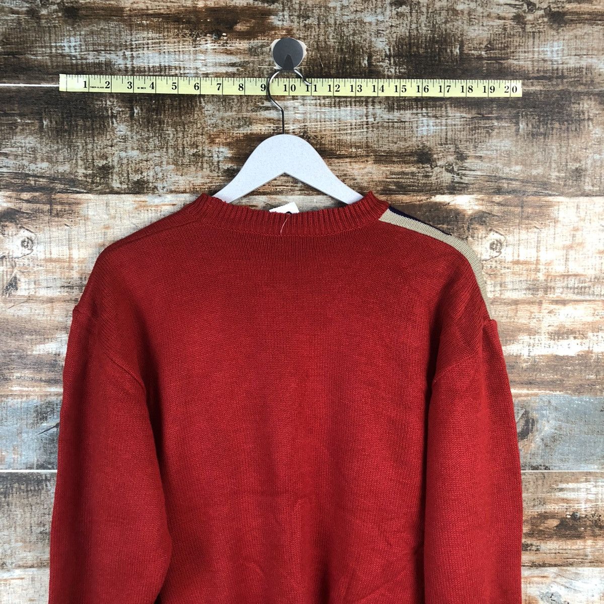 Homespun Knitwear DLL Japan vintage art Red Knitwear sweatshirt #C015 Size US S / EU 44-46 / 1 - 12 Thumbnail