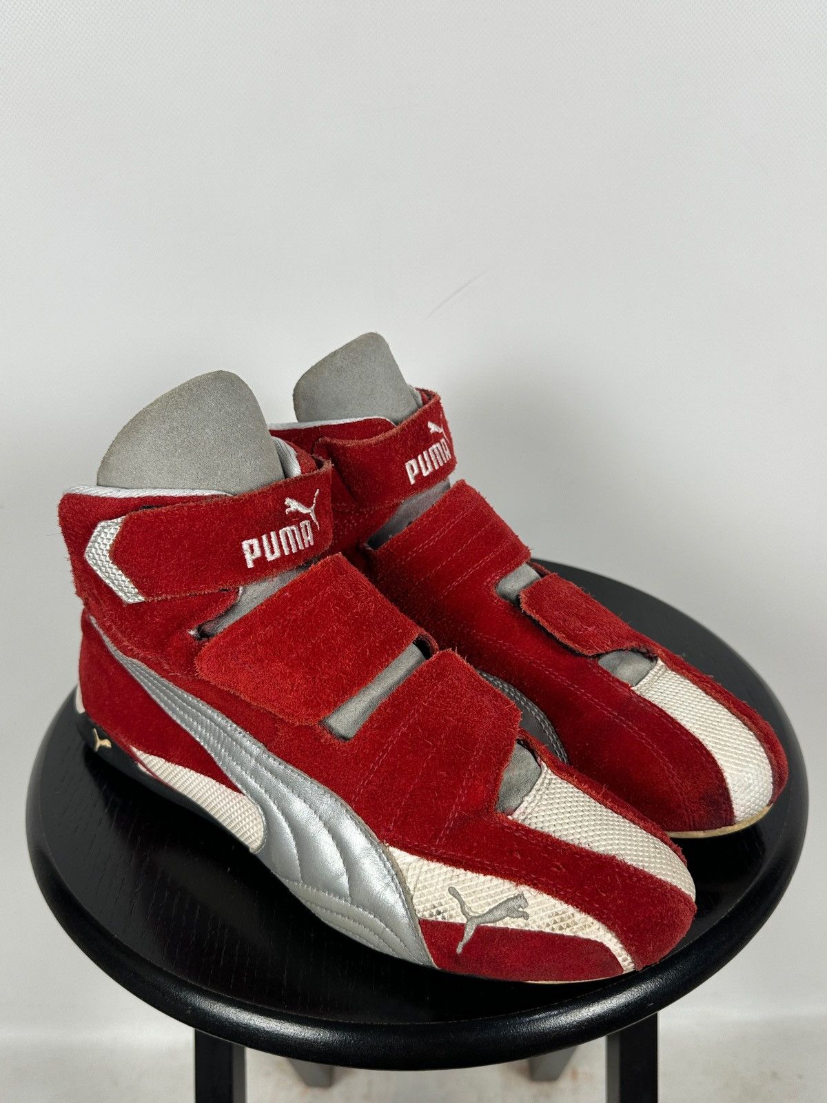 Puma Vintage Puma F1 KartCat SpeedCat Red Suede Sneakers Size US 10 / EU 43 - 2 Thumbnail