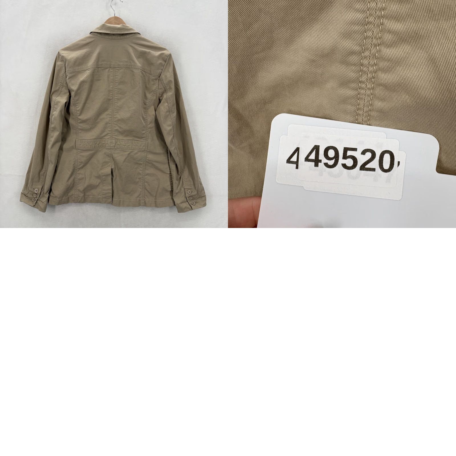 Eddie Bauer Eddie Bauer Blazer Womens 14 Beige Cotton Utility Jacket Legen d Wash? Size XL / US 12-14 / IT 48-50 - 9 Thumbnail