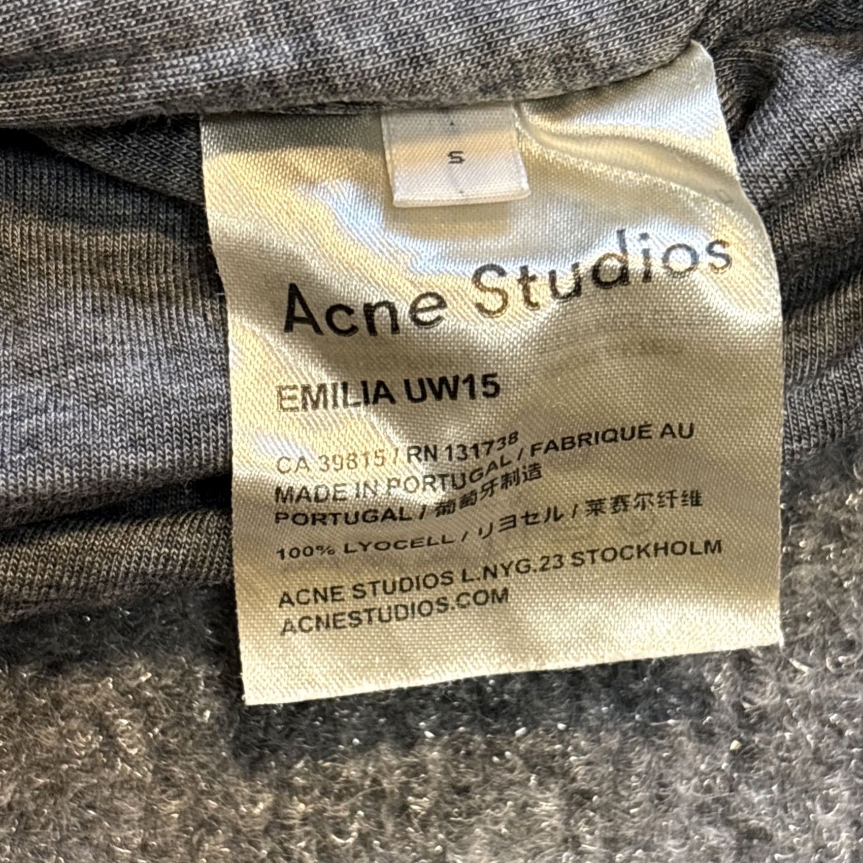 Acne Studios Acne Studios Emilia Grey Bubble Hem Stretch Mini Dress S Long Sleeve Women Regular Gray Knit Short Fall Spring Winter Portugal Size S / US 4 / IT 40 - 6 Thumbnail